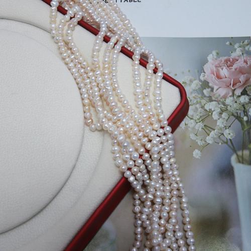 Potato Cultured Freshwater Pearl Beads, DIY, white mm Approx 38 cm 