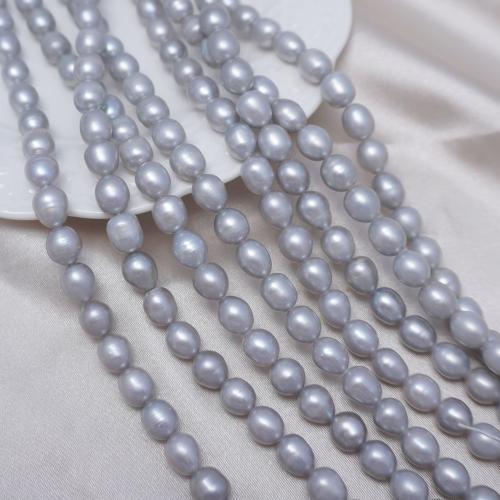 Potato Cultured Freshwater Pearl Beads, DIY, grey mm Approx 38 cm 