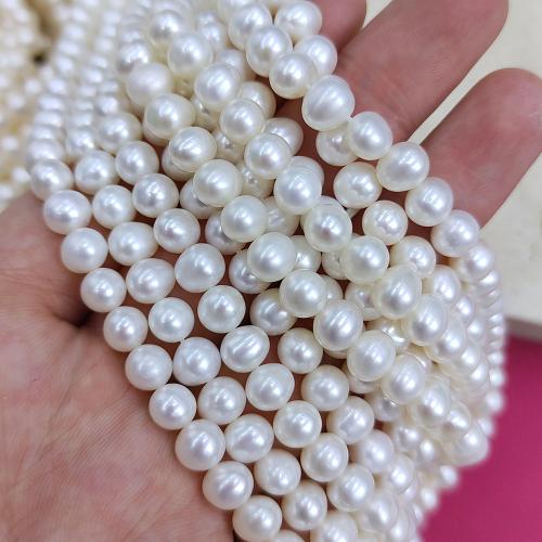 Potato Cultured Freshwater Pearl Beads, DIY, white mm Approx 38 cm 