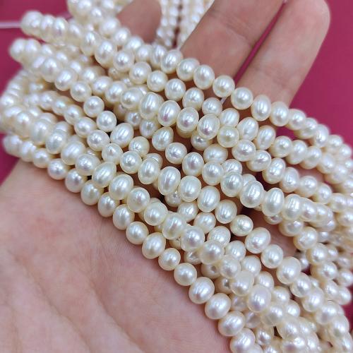 Potato Cultured Freshwater Pearl Beads, DIY, white mm Approx 38 cm 