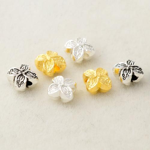 Zinc Alloy Flower Beads, plated, DIY [