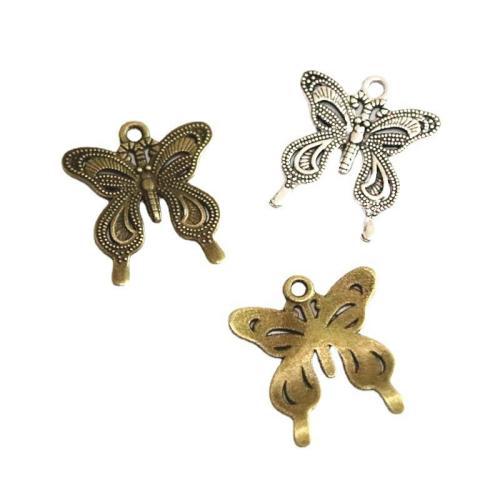 Zinc Alloy Animal Pendants, Butterfly, plated, DIY 