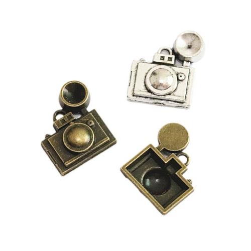 Zinc Alloy Jewelry Pendants, Camera, plated, DIY 