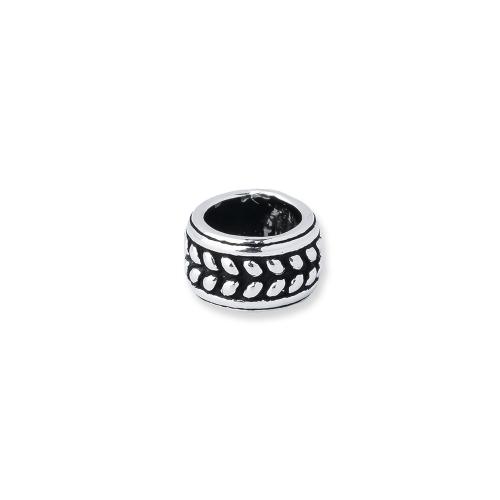 Sterling Silber Vintage Perlen, 925er Sterling Silber, DIY, 6x3.4mm, Bohrung:ca. 4mm, verkauft von PC