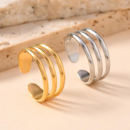 Edelstahl Fingerring, 304 Edelstahl, Modeschmuck & unisex, keine, diameter 17mm, verkauft von PC