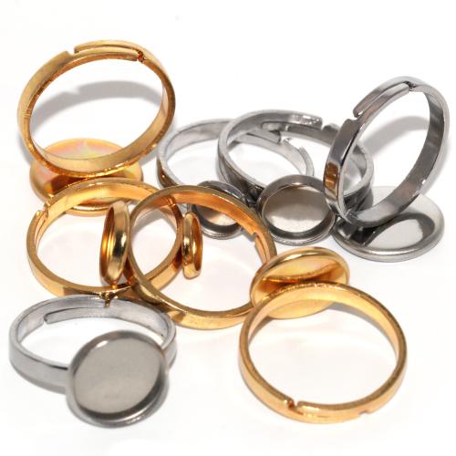 Stainless Steel Finger Ring Setting, 304 Stainless Steel, DIY 