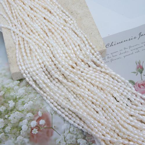 Rice Cultured Freshwater Pearl Beads, DIY .8-3.2mm Approx 38 cm [