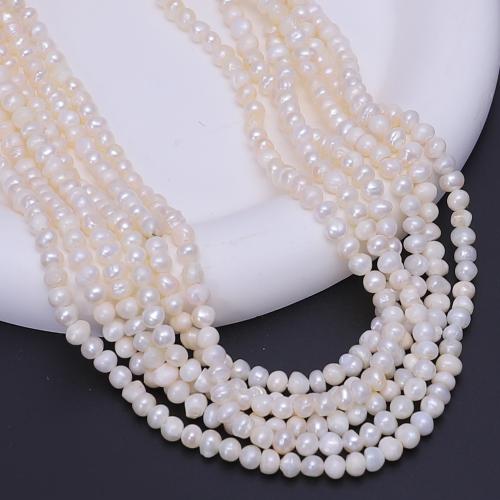 Potato Cultured Freshwater Pearl Beads, DIY, white mm cm [