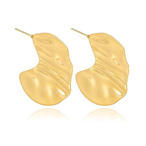 Stainless Steel Stud Earring, 304 Stainless Steel, Vacuum Ion Plating, for woman, gold 