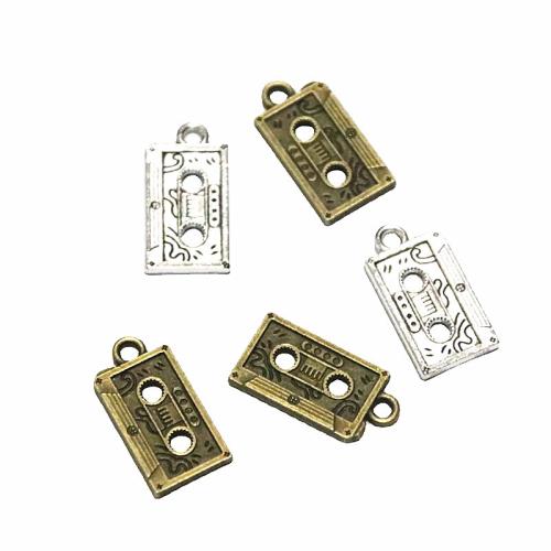 Zinc Alloy Jewelry Pendants, cassette, plated, DIY 