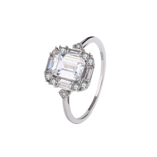 argent sterling 925 bague, Motif géométrique, normes différentes pour le choix & pour femme & avec strass Vendu par PC