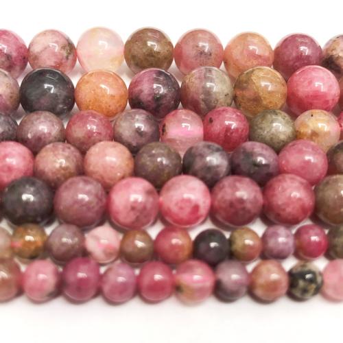 Rhodonite Beads, Round, polished, DIY mixed colors Approx 38 cm 