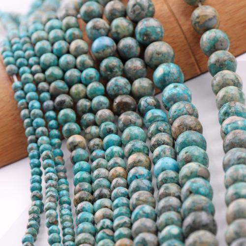 Perles en Turquoise naturelle, Rond, DIY & normes différentes pour le choix, plus de couleurs à choisir, Vendu par brin[