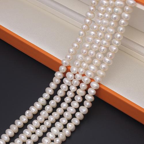 Potato Cultured Freshwater Pearl Beads, DIY, white mm cm 