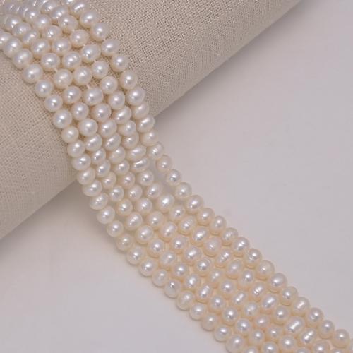 Potato Cultured Freshwater Pearl Beads, DIY, white mm cm 