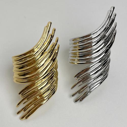 Zinc Alloy Cuff Bangle, plated, fashion jewelry & multilayer & for woman Inner length :16cm, width :12.5cm. 