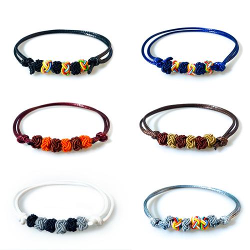 Fashion Create Wax Cord Bracelets, Bohemian style & Unisex Approx 16 cm 