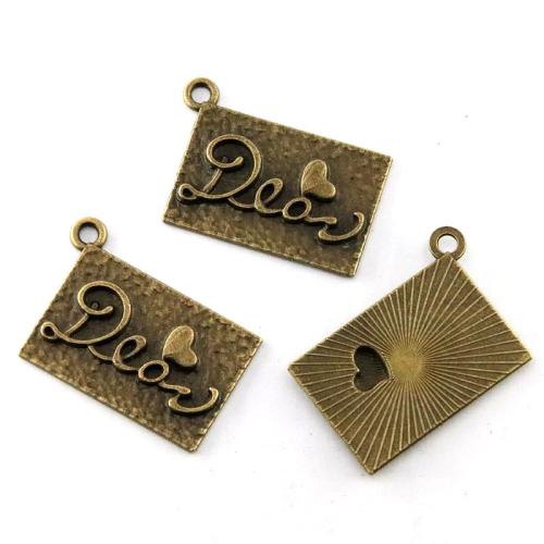 Zinc Alloy Jewelry Pendants, antique bronze color plated, DIY 