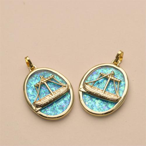 Enamel Brass Pendants, gold color plated, DIY 