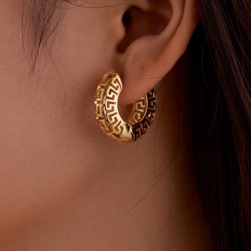 Brass Hoop Earring, gold color plated, fashion jewelry, golden 