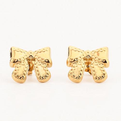 Stainless Steel Stud Earring, 304 Stainless Steel, Bowknot, Vacuum Ion Plating, fashion jewelry & for woman 