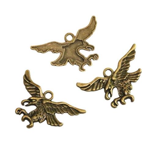 Zinklegierung Tier Anhänger, Adler, antike Bronzefarbe plattiert, DIY, 43.5x26mm, 30PCs/Tasche, verkauft von Tasche[