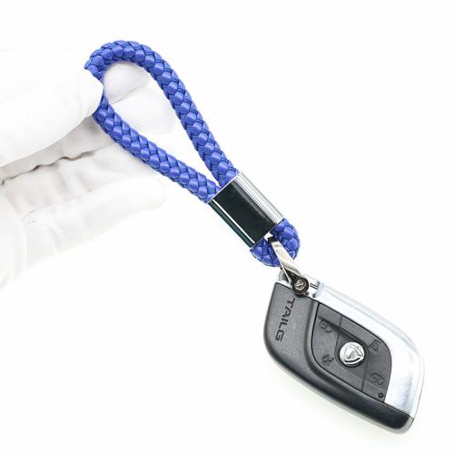 Leather Key Chains, Zinc Alloy, with PU Leather, Unisex 120mm 