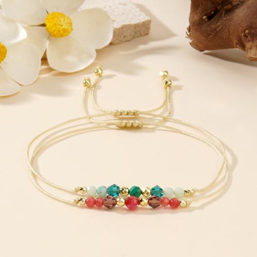 Pulsera de Piedras Preciosas, con Cordón de nudo, para mujer, más colores para la opción, Vendido por UD