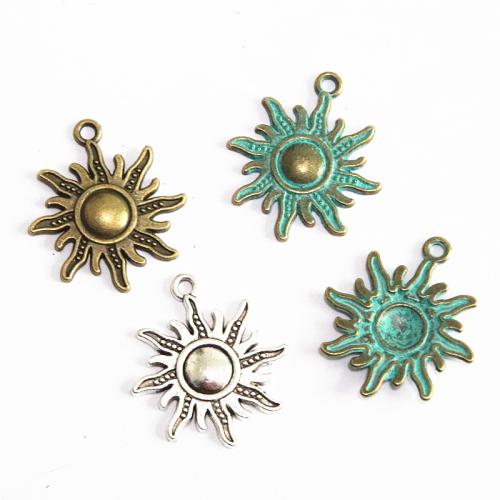 Zinc Alloy Jewelry Pendants, Sun, plated, DIY 