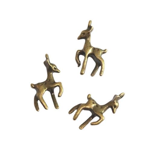 Zinc Alloy Animal Pendants, Deer, plated, DIY [