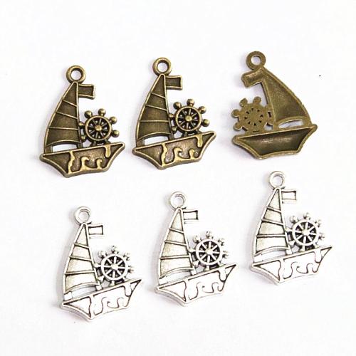 Zinc Alloy Jewelry Pendants, Ship, plated, DIY 