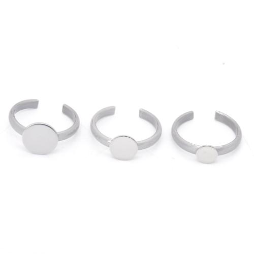 Stainless Steel Finger Ring Setting, 304 Stainless Steel, DIY original color 