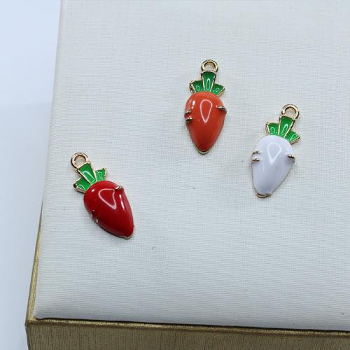 Zinc Alloy Enamel Pendants, Carrot, gold color plated, DIY Approx 