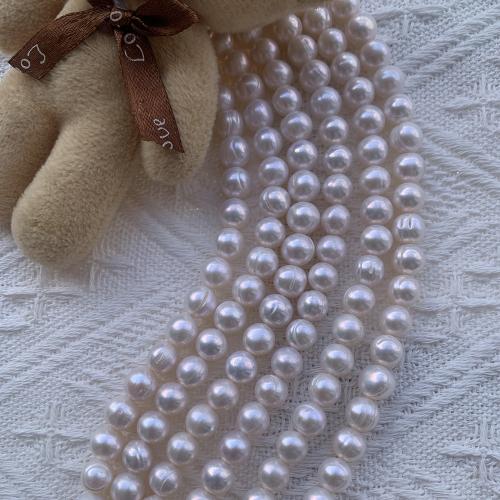 Natural Freshwater Pearl Loose Beads, Slightly Round, DIY .5-9mm Approx 38 cm 