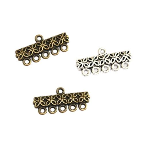 Zinc Alloy Charm Connector, plated, DIY & 1/5 loop 