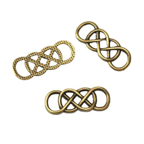 Zinc Alloy Charm Connector, antique bronze color plated, DIY & 1/1 loop 