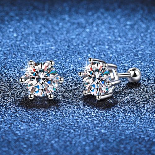 Argent sterling 925 boucle d oreille dormeuse, différents matériaux pour le choix & normes différentes pour le choix & pour femme, Vendu par paire