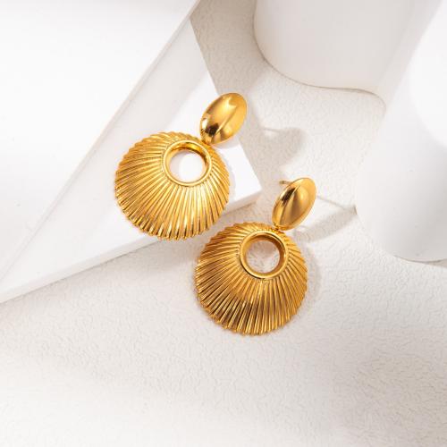 Stainless Steel Stud Earring, 304 Stainless Steel, fashion jewelry & for woman, golden 