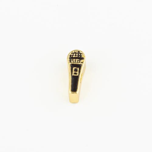 Enamel Brass Beads, Microphone, DIY Approx 2mm 