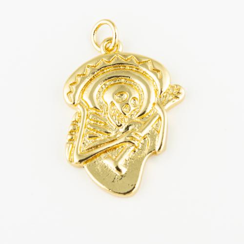 Brass Jewelry Pendants, fashion jewelry & Unisex, golden Approx 3mm 