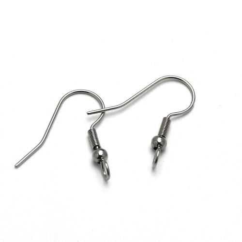 Stainless Steel Hook Earwire, 304 Stainless Steel, DIY, original color 