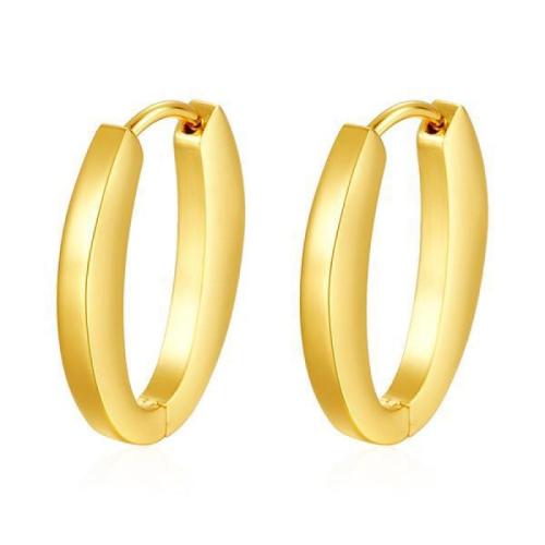 Stainless Steel Huggie Hoop Earring, 304 Stainless Steel, Vacuum Ion Plating, fashion jewelry & for woman, golden 