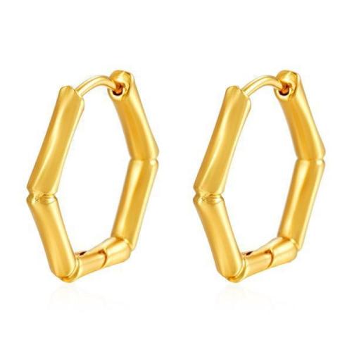 Stainless Steel Huggie Hoop Earring, 304 Stainless Steel, Vacuum Ion Plating, fashion jewelry & for woman 