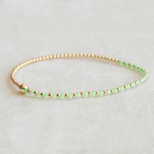 Glass Seed Beads Bracelets, Seedbead, with Elastic Thread, for woman .5 cm 