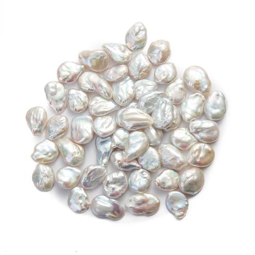 Baroque Cultured Freshwater Pearl Beads, DIY, white, 16mm 