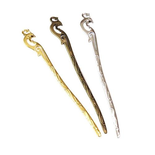 Hair Stick, Zinc Alloy, plated, double-sided 