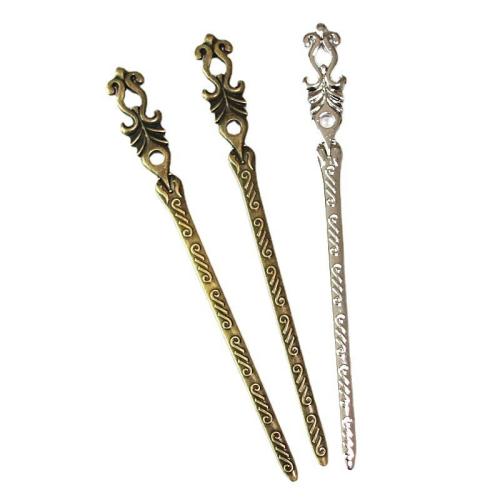 Hair Stick, Zinc Alloy, plated, double-sided 