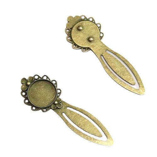 Zinc Alloy Bookmark Findings, antique bronze color plated, DIY, 20mm [