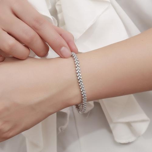 Plata de ley 925 Pulsera, diferentes materiales para la opción & diverso tamaño para la opción & para mujer, Vendido por UD