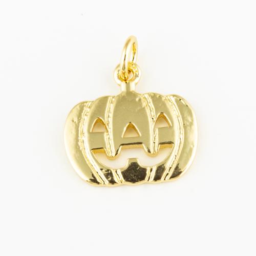 Brass Jewelry Pendants, Pumpkin, fashion jewelry & Unisex, golden Approx 3mm 